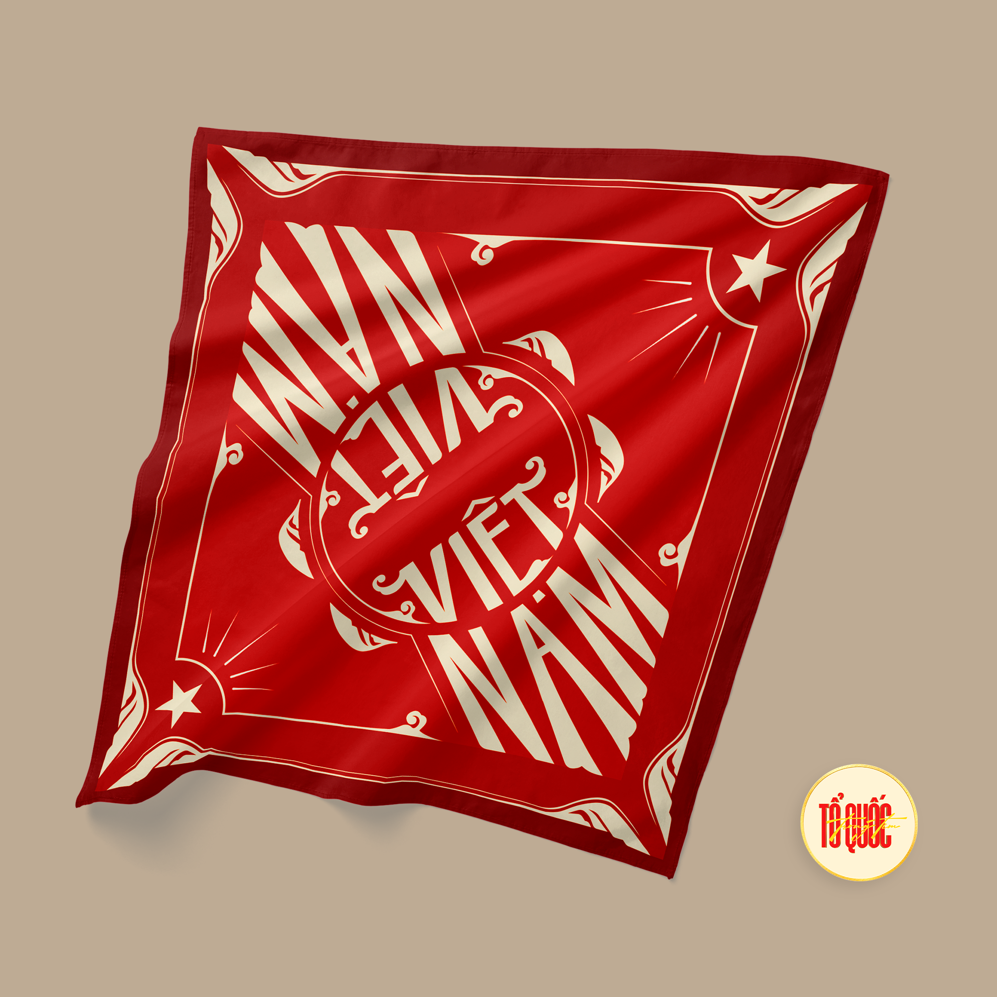 bandana va pin cai